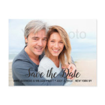Save the Date, Personalized with Photo, Two Sided