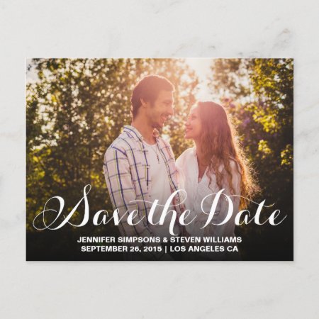 Save The Date Photo  Announcement Postcard