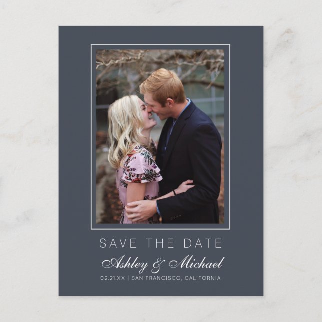 Save the Date Photo Announcement Wedding (Front)