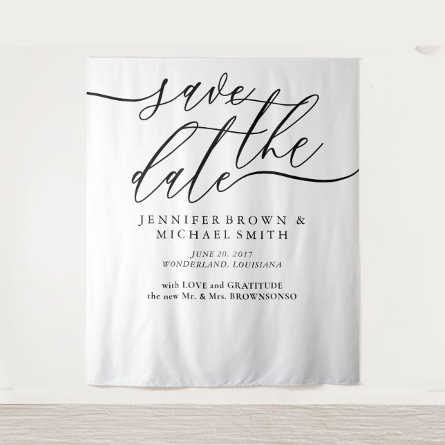 Save the date photo backdrop booth (Front)
