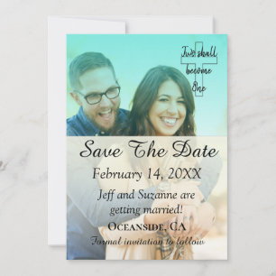 Save The Date Photo Blue Filter Announcement