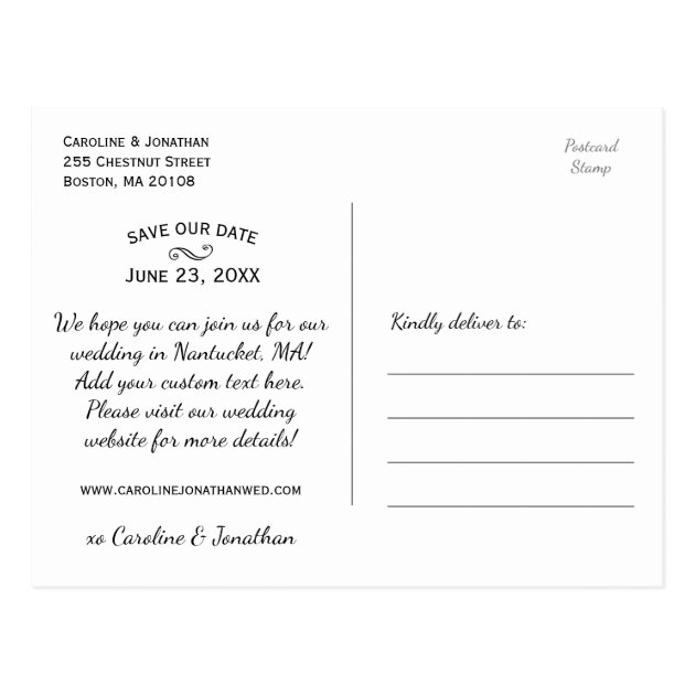 Save The Date Photo Card | Trendy, Modern, Casual