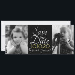 Save the Date Photo Cards<br><div class="desc">Get creative and personalize Save the Date with a photo of bride & groom as kids and current or any photos you love.</div>