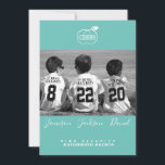 Save the Date Photo Cards<br><div class="desc">Neo Mint Save the Date with a photo of your Ring Bearer security agents,  ushers,  flower girls or any photo you love. 
See actual T-shirts you can easily customize with your dates in the Royal Elegance Twin Flames "Save the Date Collections."</div>