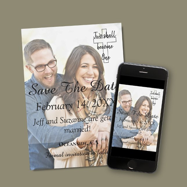 Save The Date Photo Christian Engaged Announcement (Creator Uploaded)