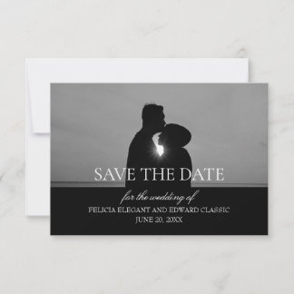 Save the Date Photo Engagement Announcement Card