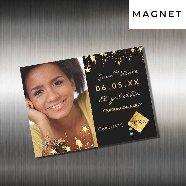 Save the Date photo graduation party 2026 magnet (Creator Uploaded)