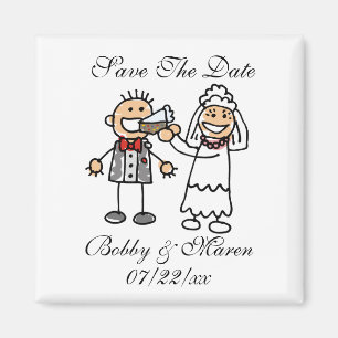 Save The Date Photo Magnet For Weddings
