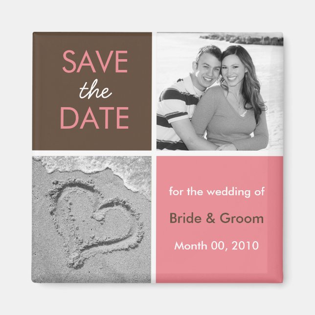 Save the Date Photo Magnets (Front)