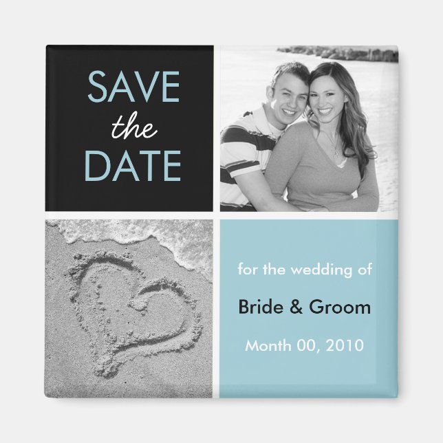 Save the Date Photo Magnets (Front)