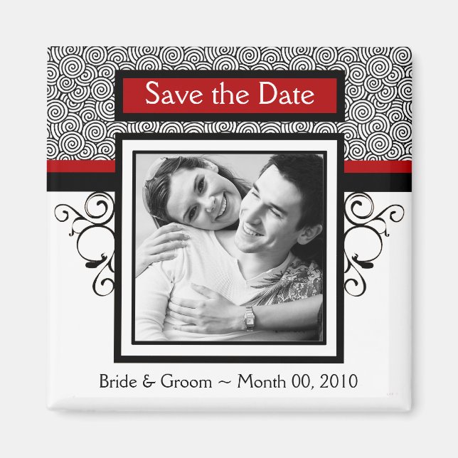 Save the Date Photo Magnets (Front)