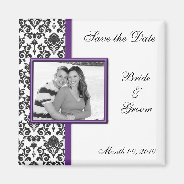 Save the Date Photo Magnets (Front)
