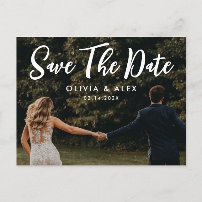 Save The Date Photo  Postcard (Front)