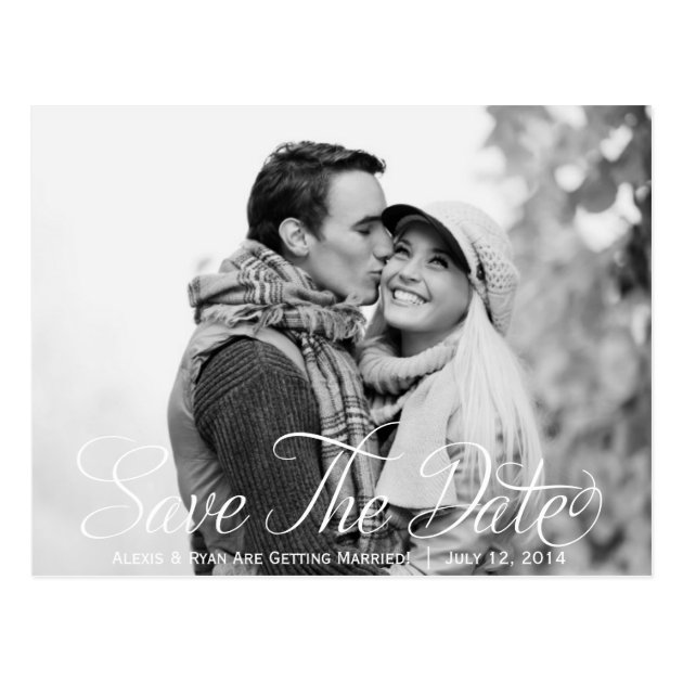Save The Date Photo Postcard