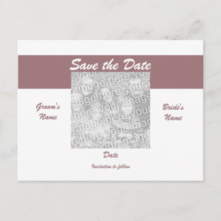 Save the Date Photo Postcard - Customized