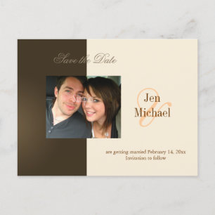 Save the Date Photo postcards, Announcement Postcard