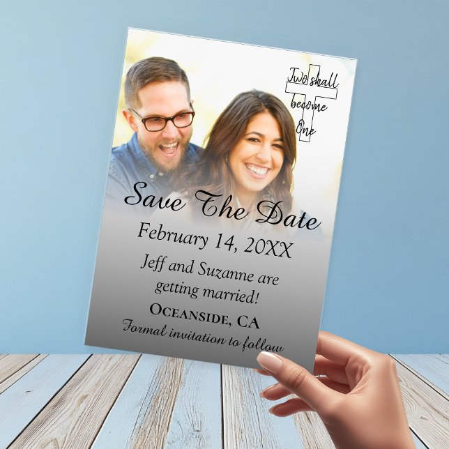 Save The Date Photo Silver Engagement Announcement (Save The Date Photo Silver Engagement Announcement
)