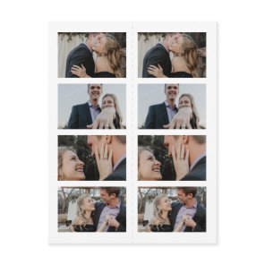 Save The Date Photo Strip Bookmark Invitation Postcard