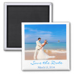 Save The Date  Photo Style Magnet at Zazzle