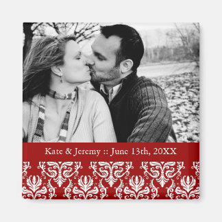 Save the Date Photo Wedding Magnet