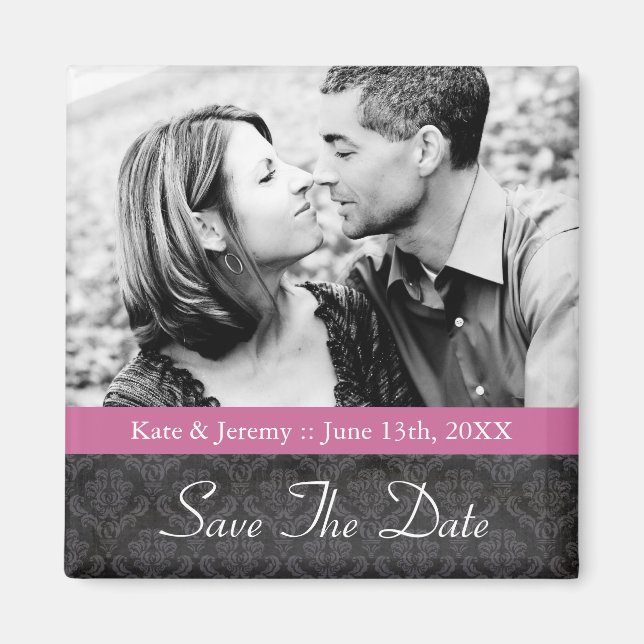 Save the Date Photo Wedding Magnet (Front)