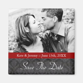 Save the Date Photo Wedding Magnet
