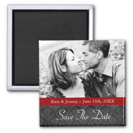 Save The Date Photo Wedding Magnet