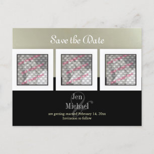 Save the Date Photos postcards, Announcement Postcard