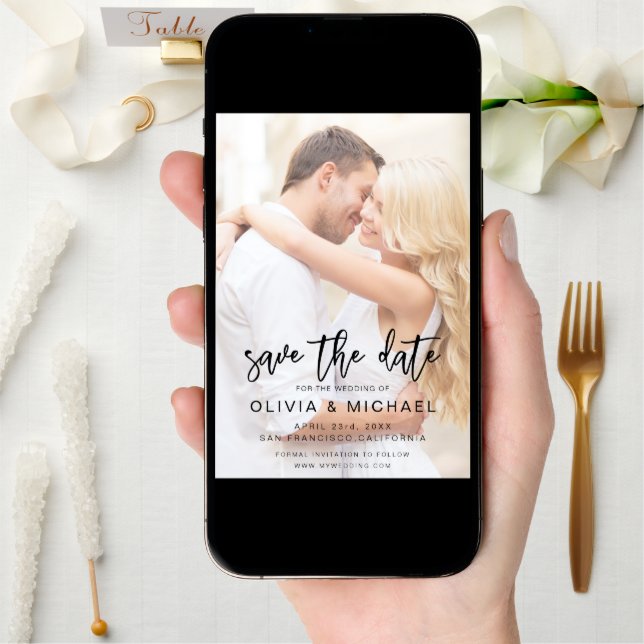  Save the Date Picture Photo Wedding (Front Digital)