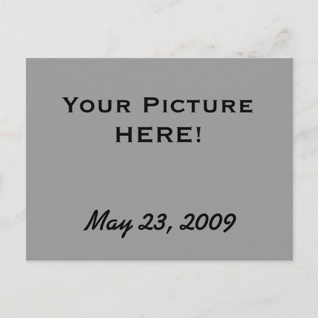 Save the Date Picture Postcard (Front)