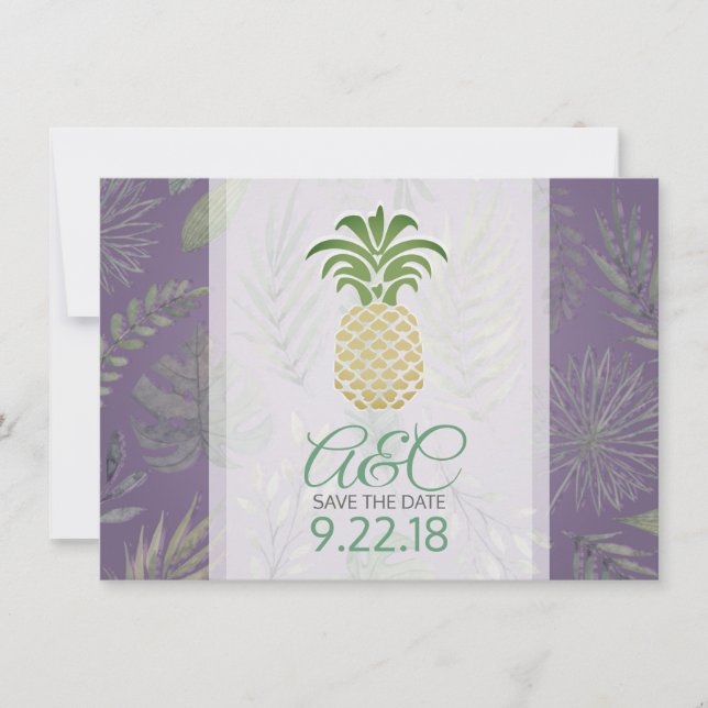 Save the Date  Pineapple (Front)
