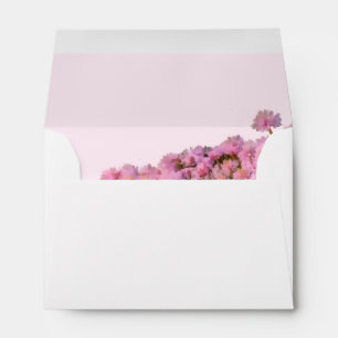 Save the date pink floral occasion envelope