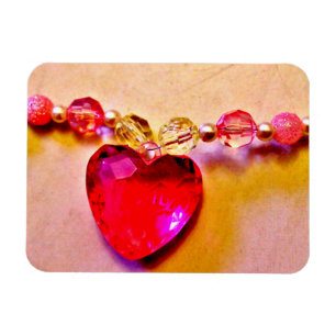 Save the Date Pink Heart Magnet