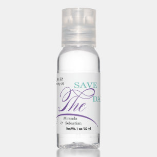 Save the Date Playful Calligraphy  Hand Sanitizer