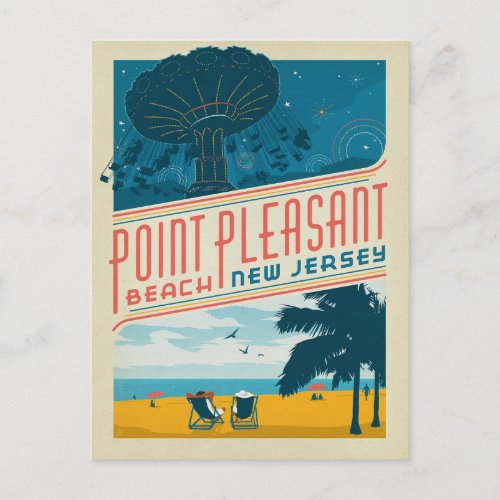 Save the Date  Point Pleasant NJ Announcement Postcard