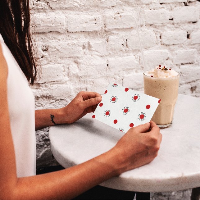 Save the Date Polka Dots Postcard Template (Creator Uploaded)