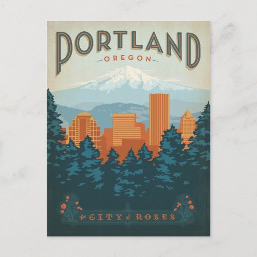 Save the Date  Portland OR Announcement Postcard