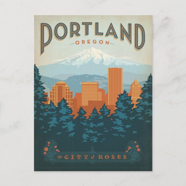 Save the Date | Portland, OR Announcement Postcard (Front)