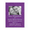 Save The Date Post Card with Your Photo (Purple)