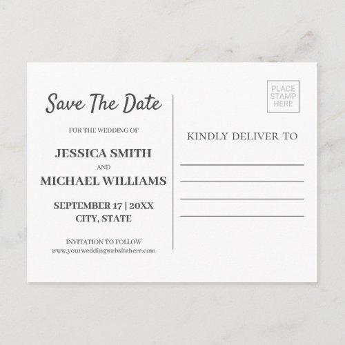 Save the Date Postcard