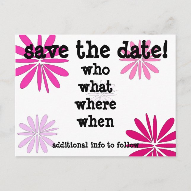 save the date postcard (Front)