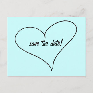 save the date postcard