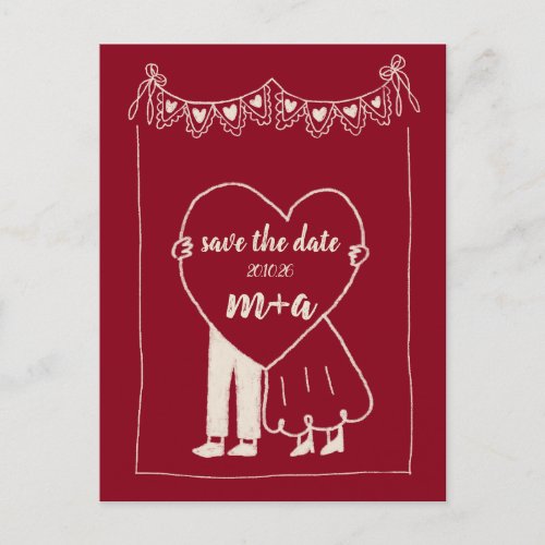 Save the date postcard