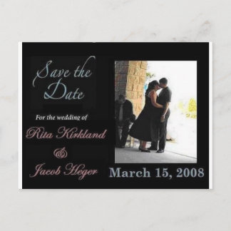 Save the date postcard