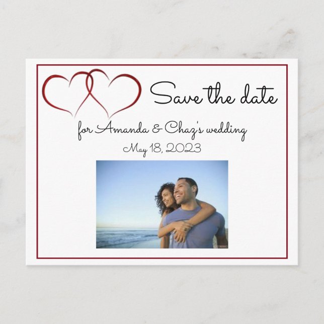 Save the date Postcard (Front)