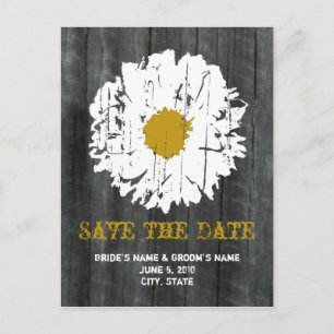 Save The Date Postcard - Barnwood Daisy