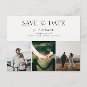Save the Date Postcard, Minimalist Save the date P Postcard