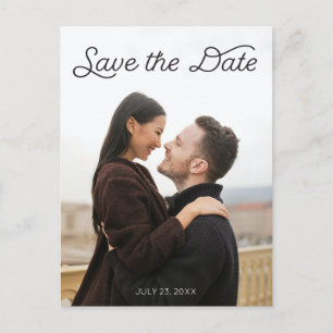 Save The Date Postcard - Modern Script