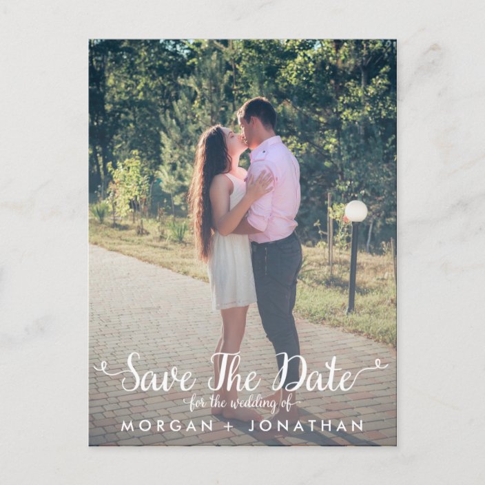 Save The Date Postcard Template Zazzle