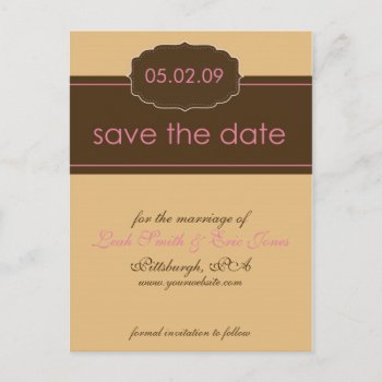 Save The Date Postcard Template by simplysostylish at Zazzle